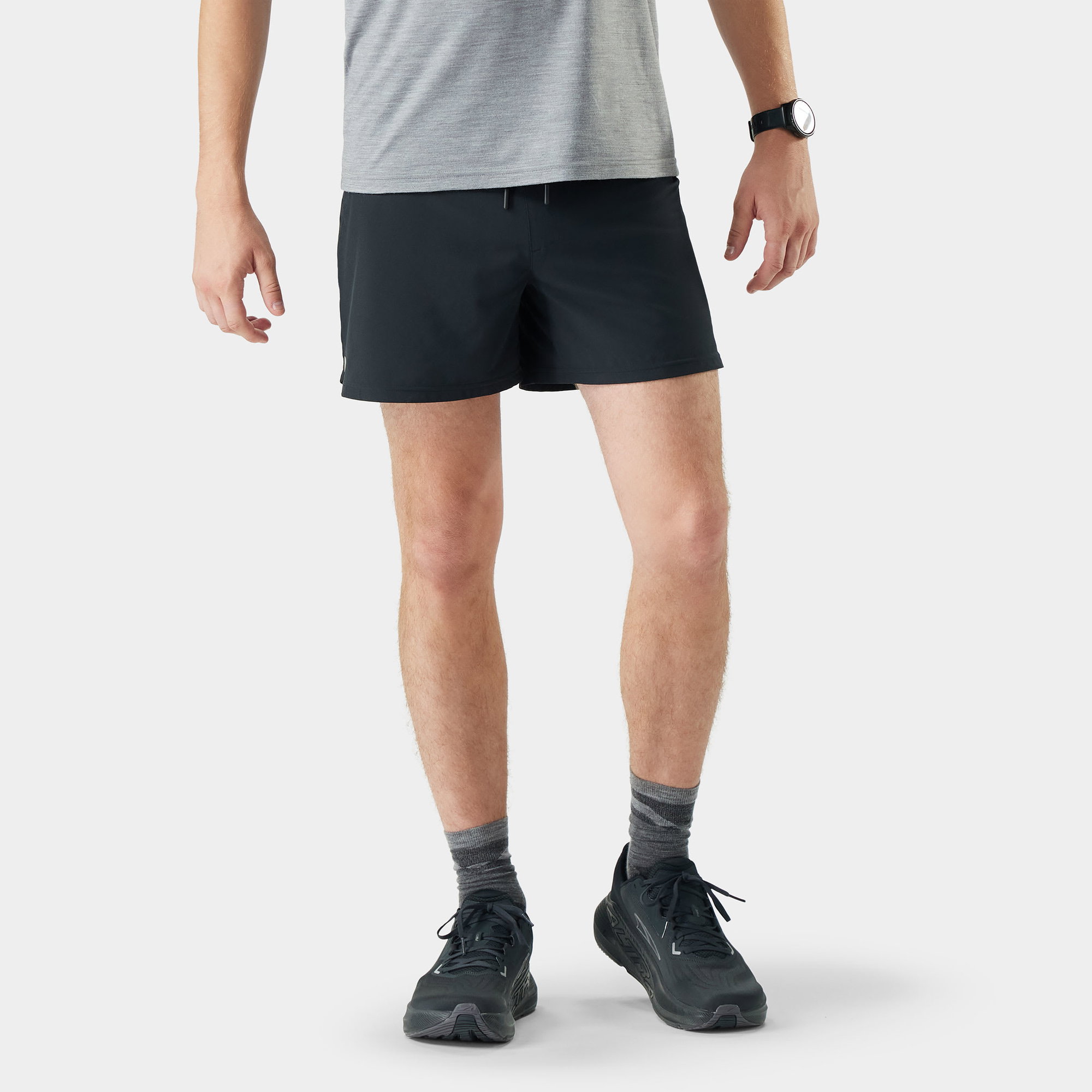 mepilex ag Pantaloni scurți sport Smartwool Active Lined 5" - negru | Merino reciclat