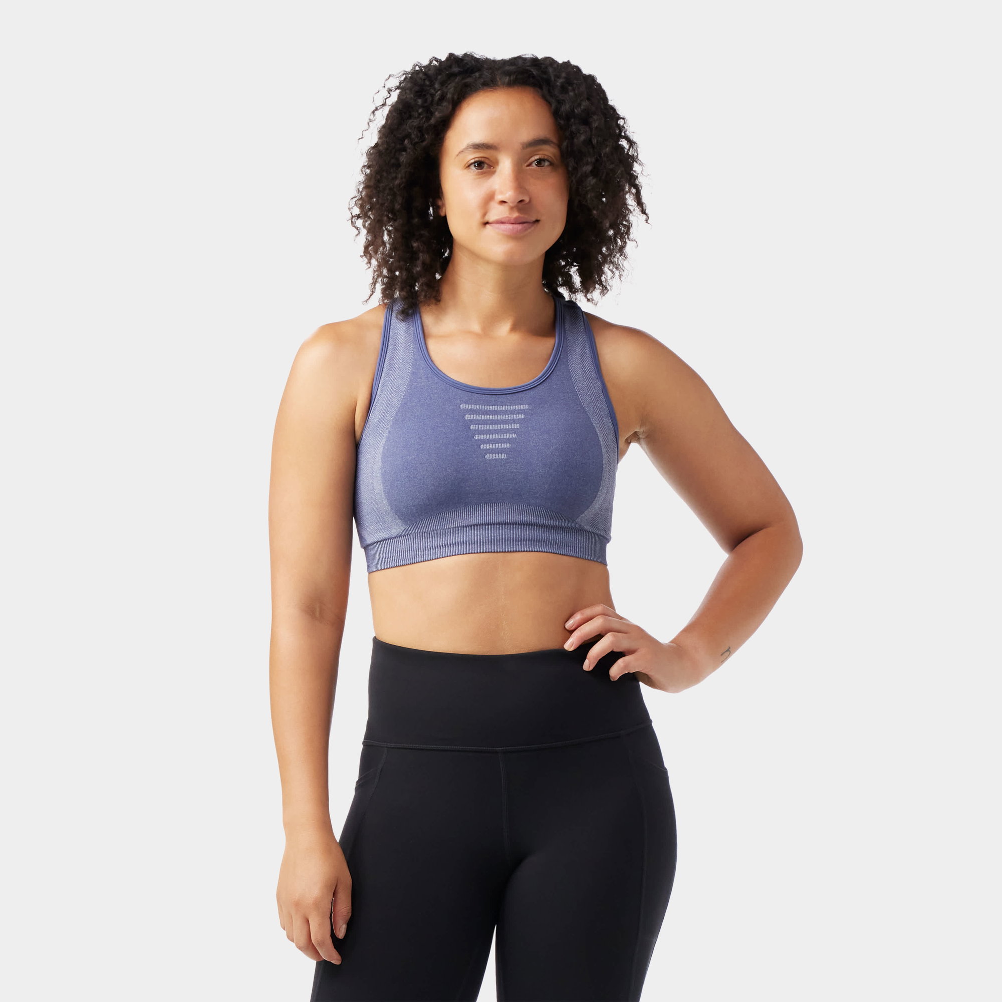mepilex ag Bustieră sport Merino Smartwool Intraknit Racerback - albastru Nightfall Blue Heather