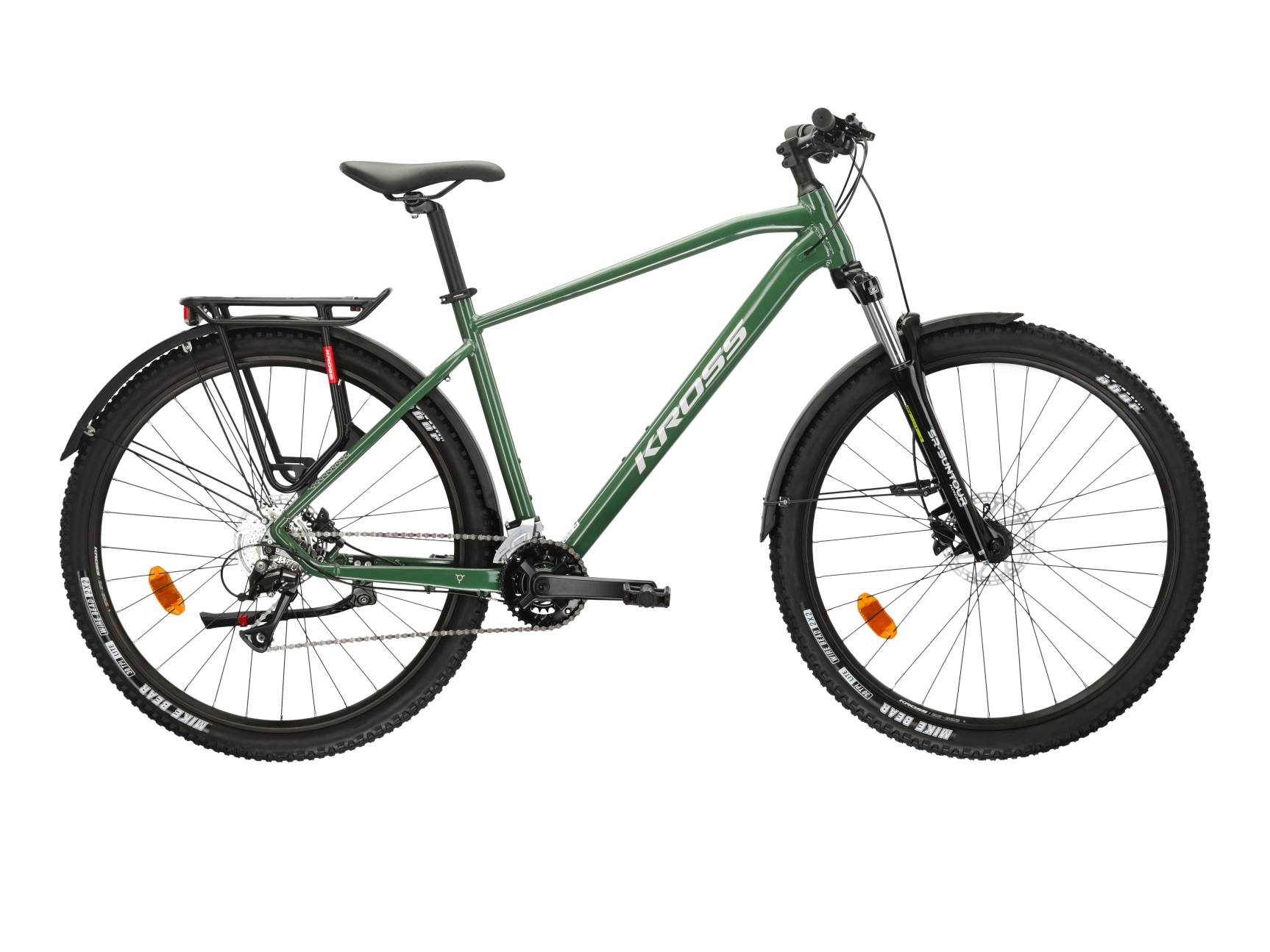 Kross Bicicleta MTB Hardtail Kross Hexagon 4.0 EQ 27.5 inch verde Shimano Acera