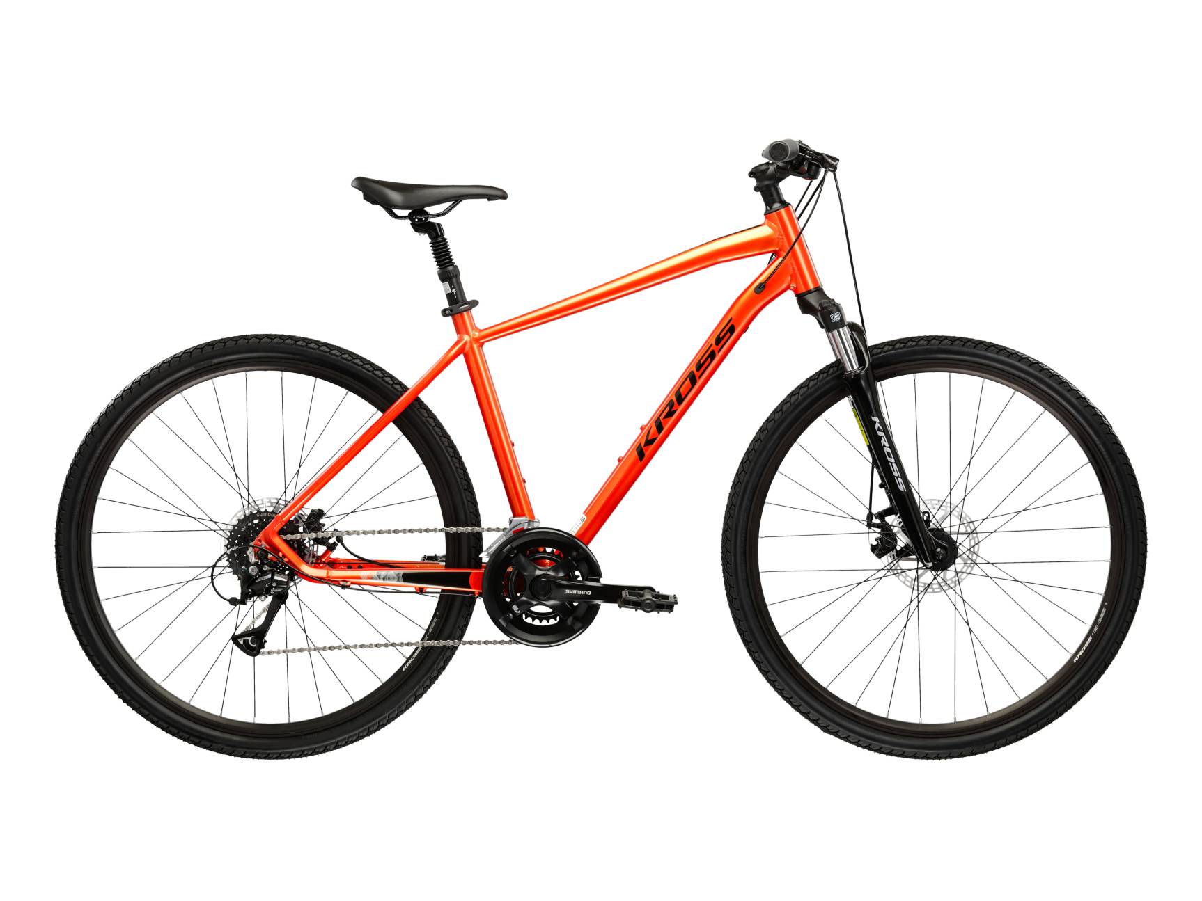Kross Bicicleta Trekking Kross Evado 3.0 28 inch portocalie Shimano Acera