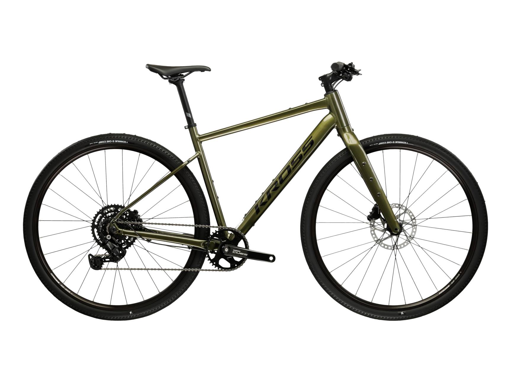 Kross Bicicleta Gravel Kross Esker 1.0 FL 28 inch verde Shimano Cues