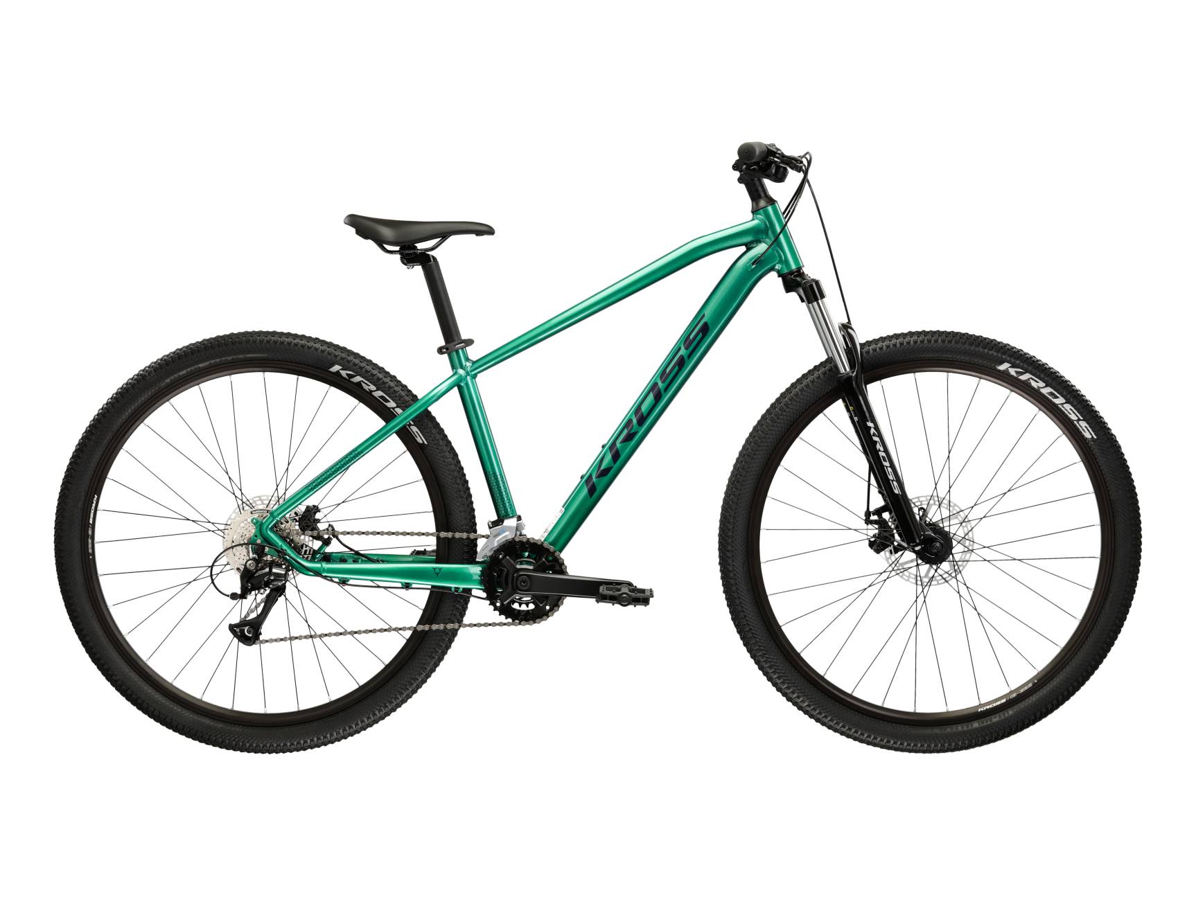 Kross Bicicleta MTB Hardtail Kross Hexagon 3.0 27.5 inch albastra Shimano Acera