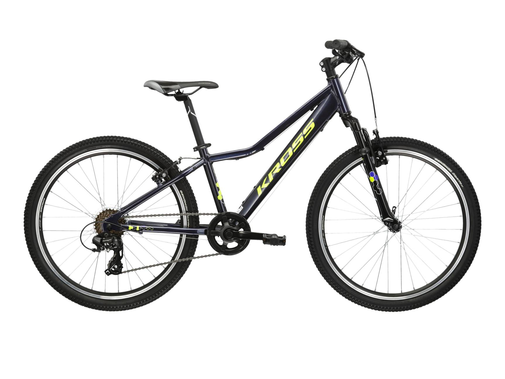 Kross Bicicleta Copii Kross Hexagon JR 24 24 inch neagra Shimano Tourney