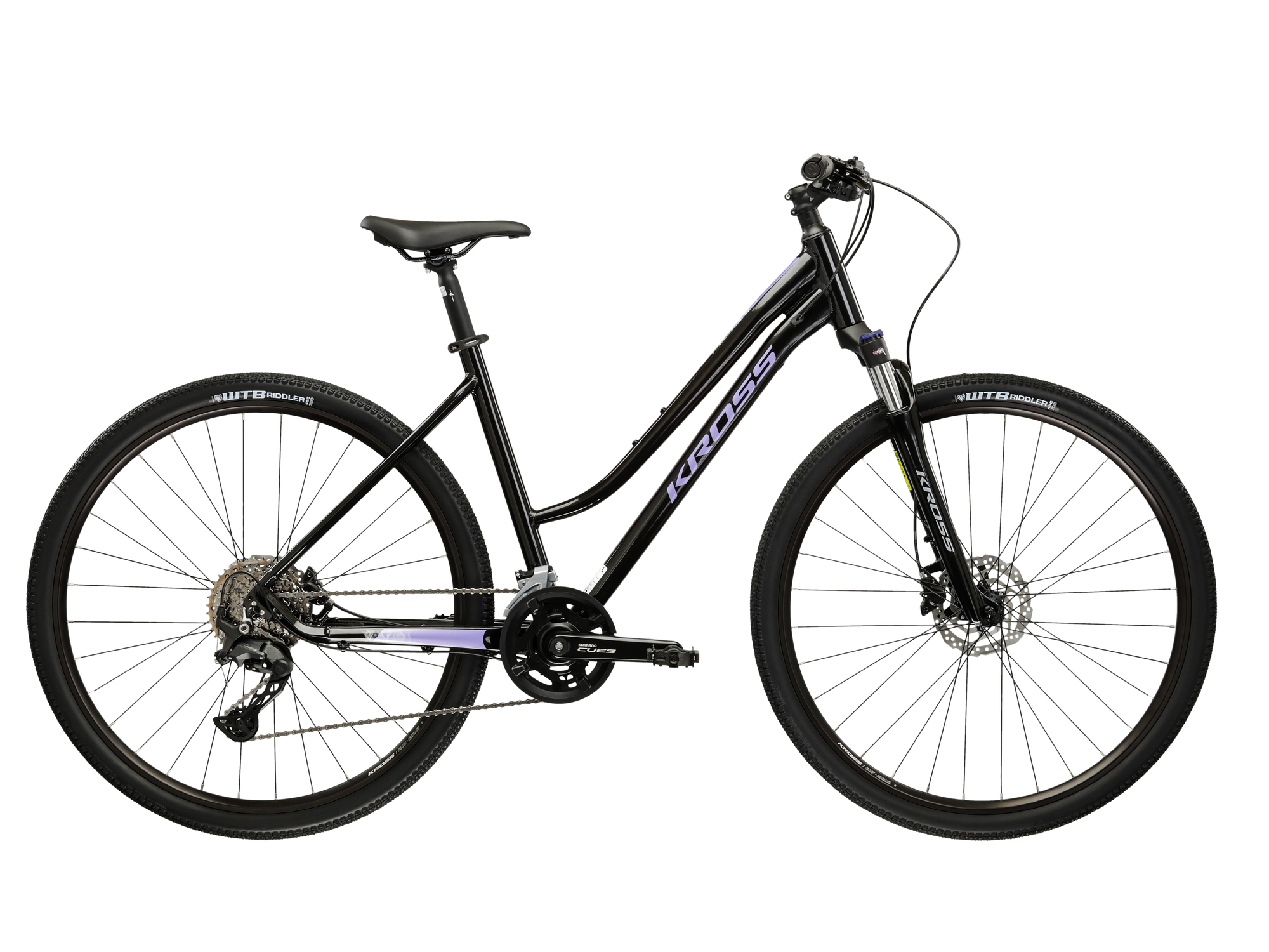 borduri gradini Bicicleta Trekking Kross Evado 7.0 28 inch neagra Shimano Cues