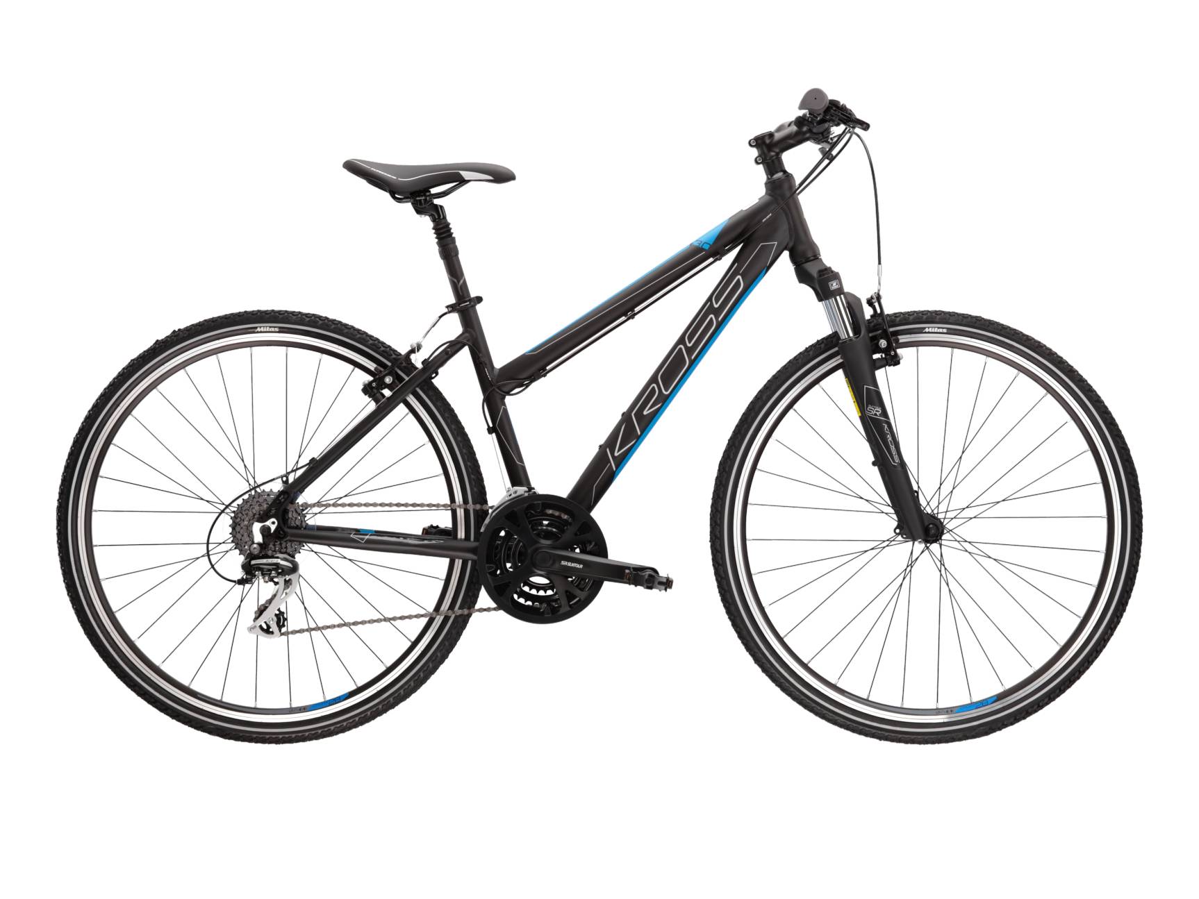 Kross Bicicleta Trekking Kross Evado 3.0 28 inch neagra Shimano Acera
