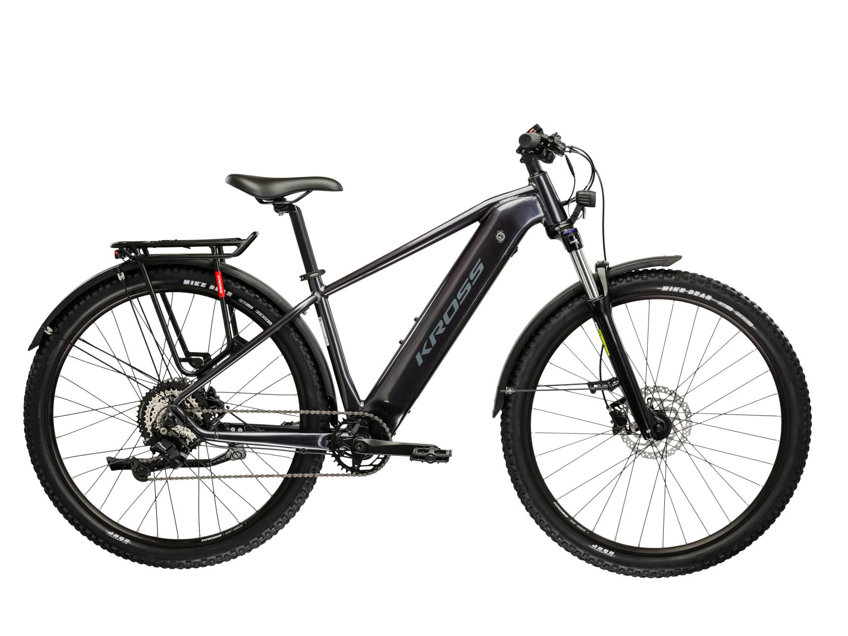 Kross Bicicleta Electrica MTB Kross Hexagon Boost 1.0 EQ 29 inch grafit Shimano