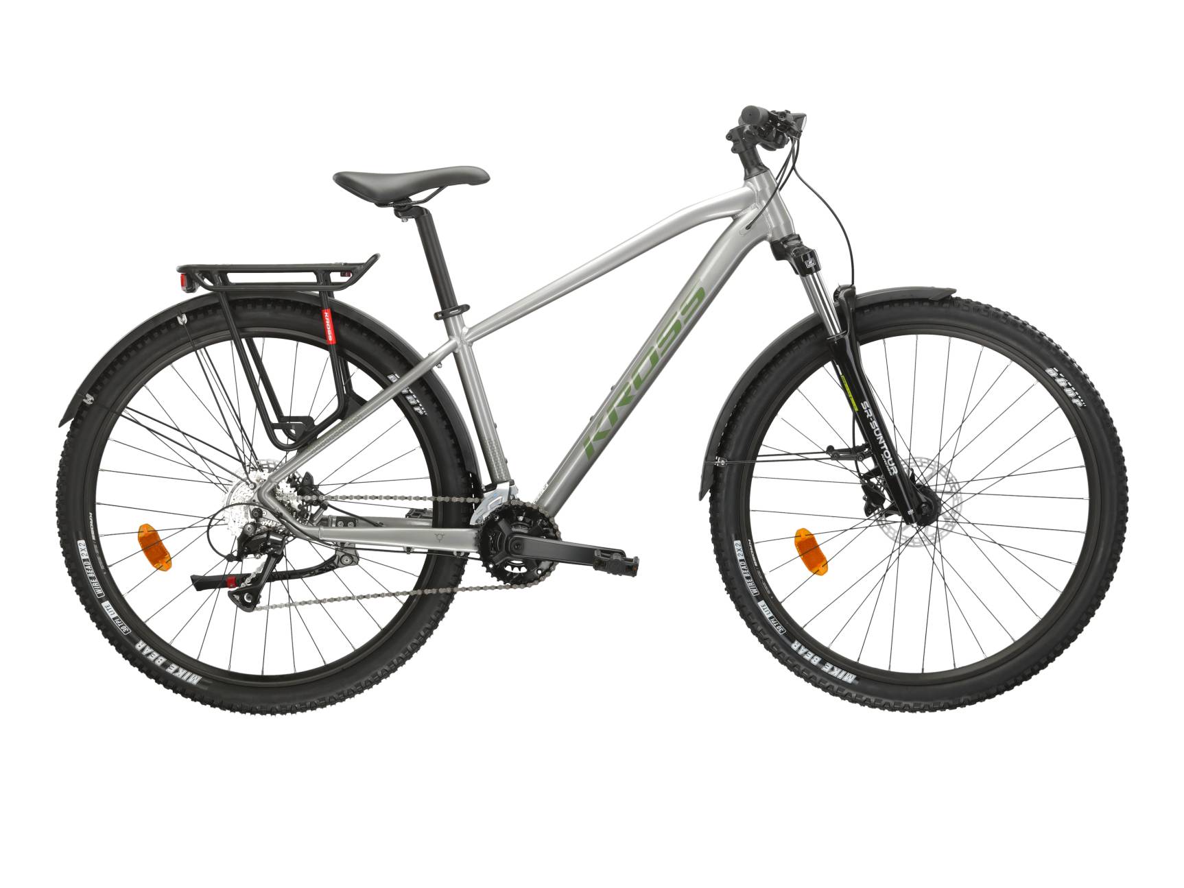 Kross Bicicleta MTB Hardtail Kross Hexagon 4.0 EQ 27.5 inch argintie Shimano Acera