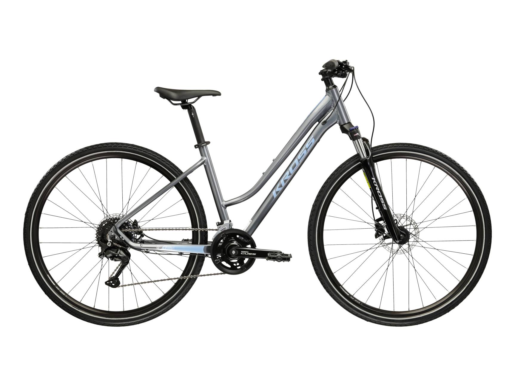 Kross Bicicleta Trekking Kross Evado 5.0 28 inch gri Shimano Cues
