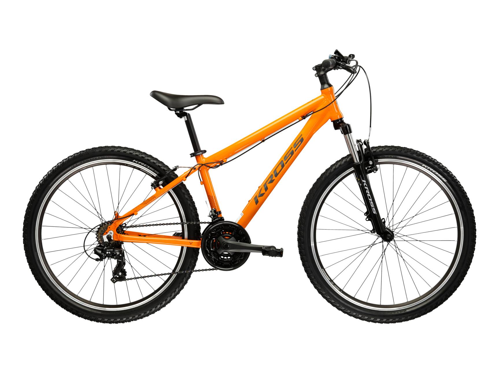 Kross Bicicleta MTB Hardtail Kross Hexagon 1.0 26 inch portocalie Shimano Tourney