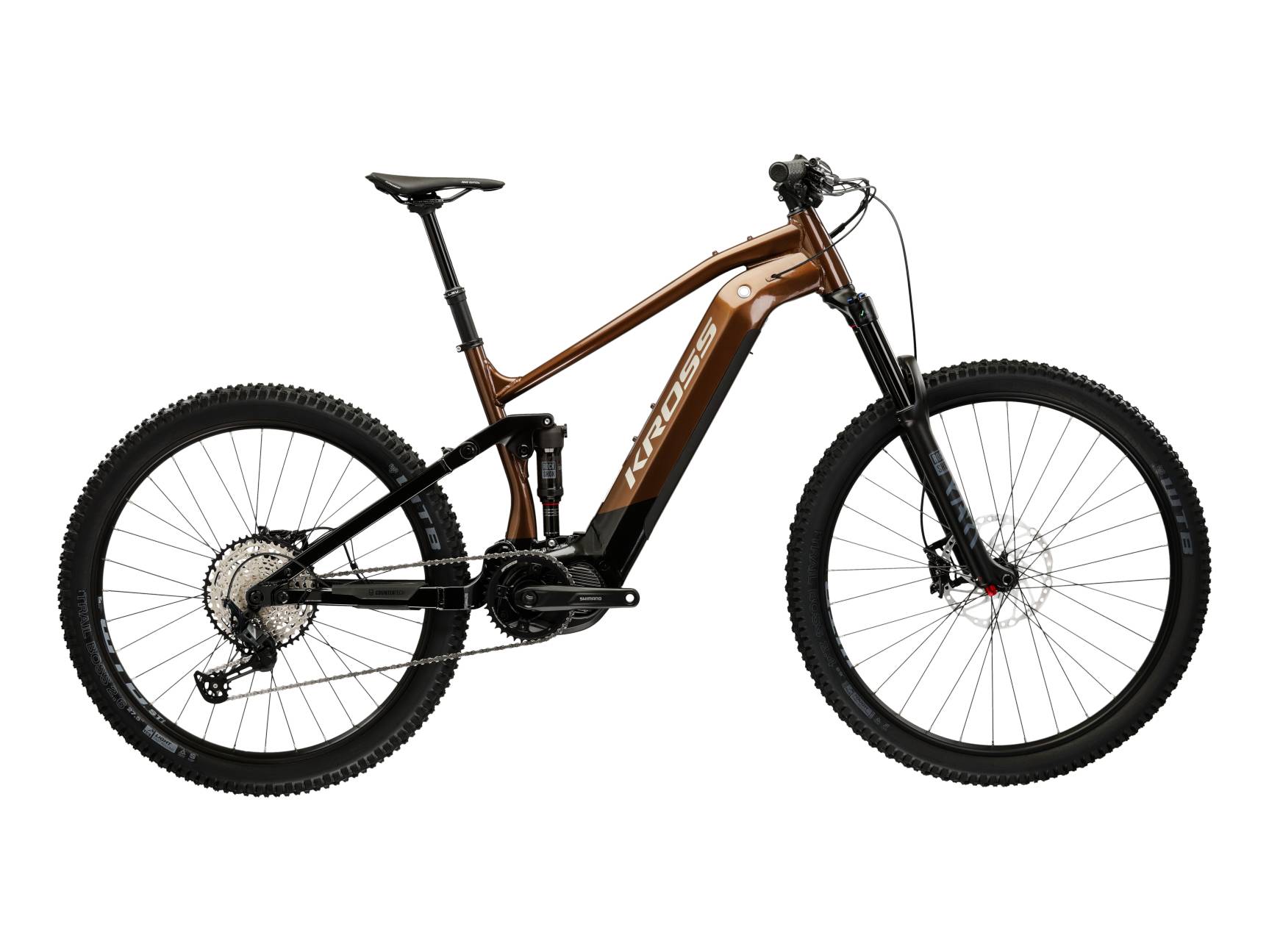 Kross Bicicleta Electrica MTB Kross Grist Boost 3.0 16 inch maro Shimano Slx