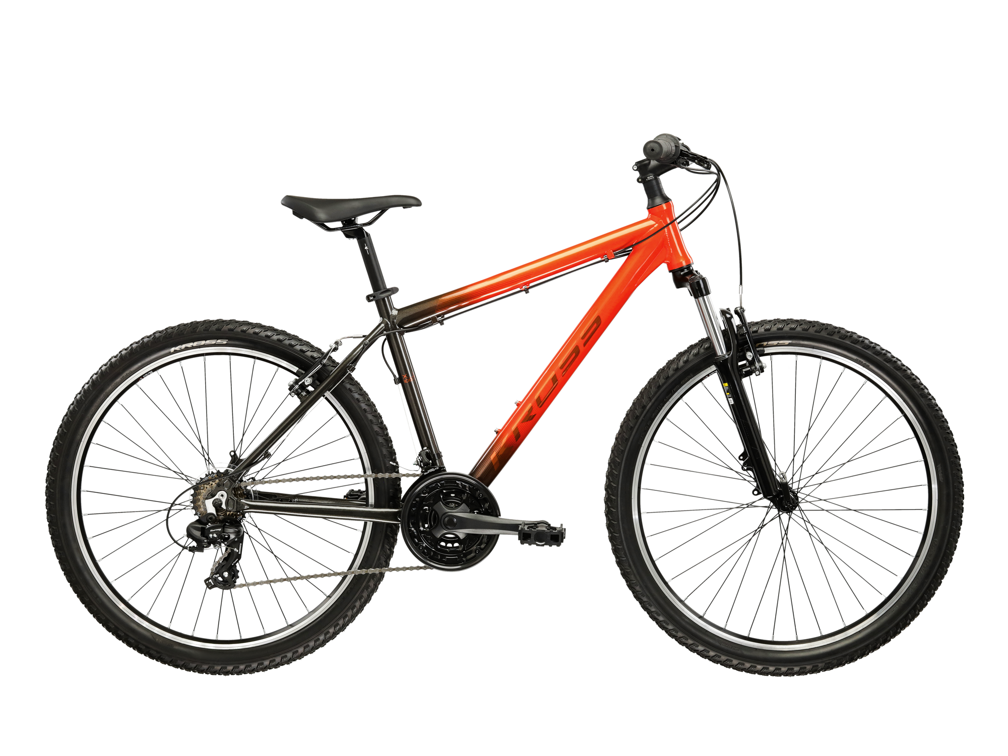 Kross Bicicleta MTB Hardtail Kross Hexagon X100 26 inch portocalie Shimano Tourney