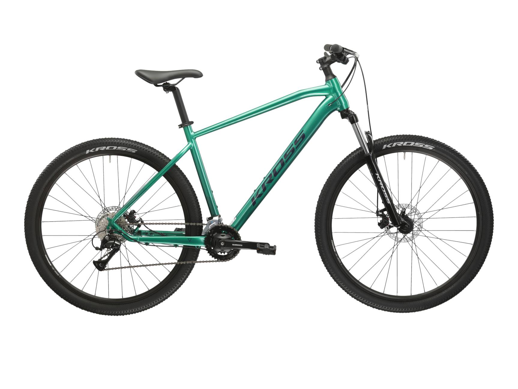 Kross Bicicleta MTB Hardtail Kross Hexagon 3.0 27.5 inch verde Shimano Acera