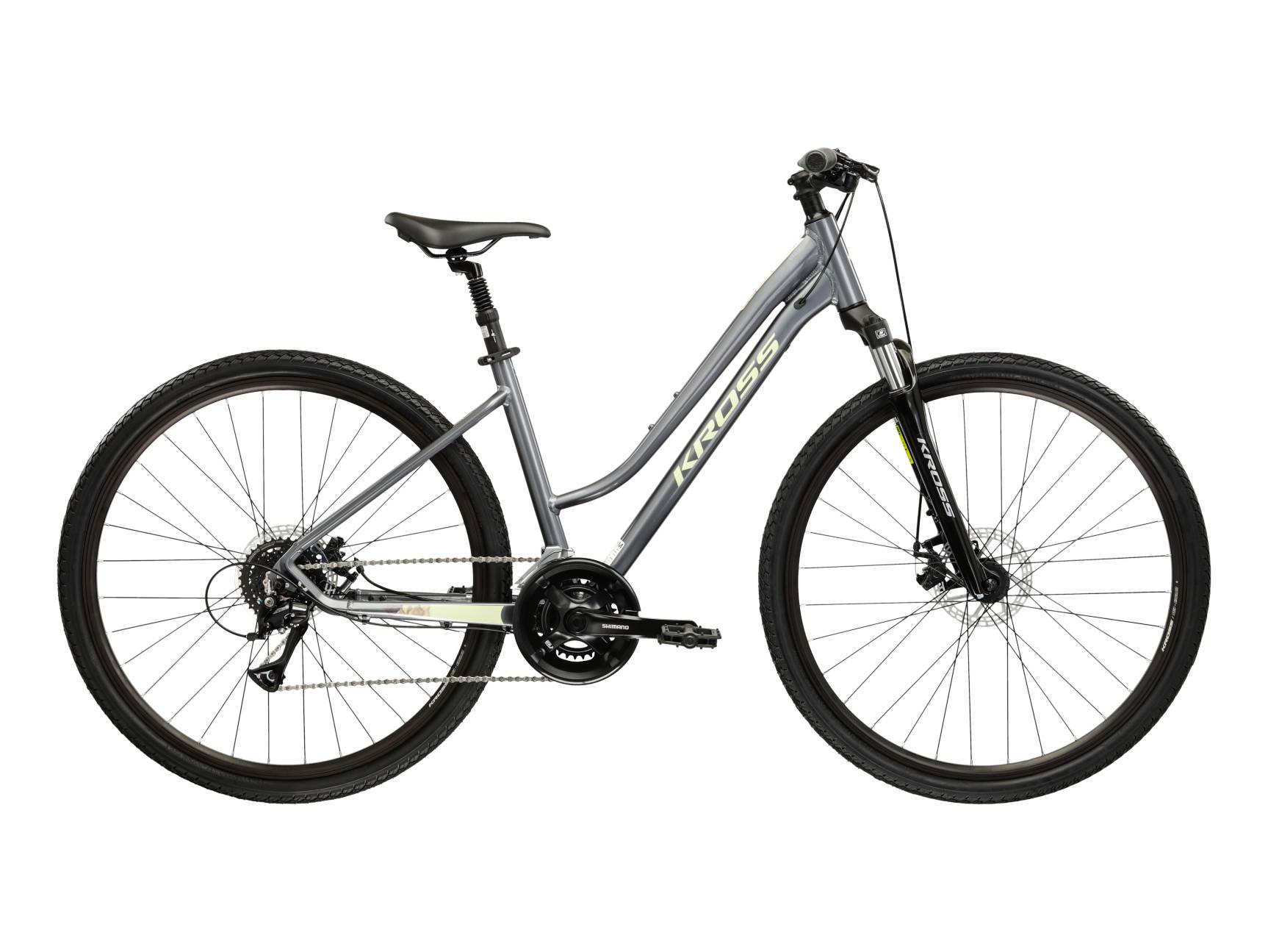 Kross Bicicleta Trekking Kross Evado 3.0 28 inch gri Shimano Acera