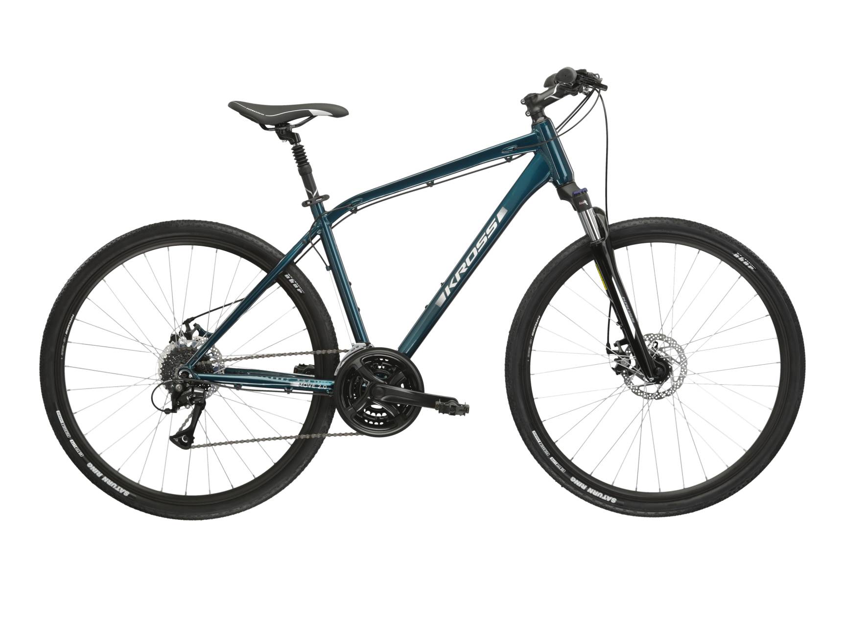 Kross Bicicleta Trekking Kross Move 2.0 28 inch turcoaz Shimano Acera