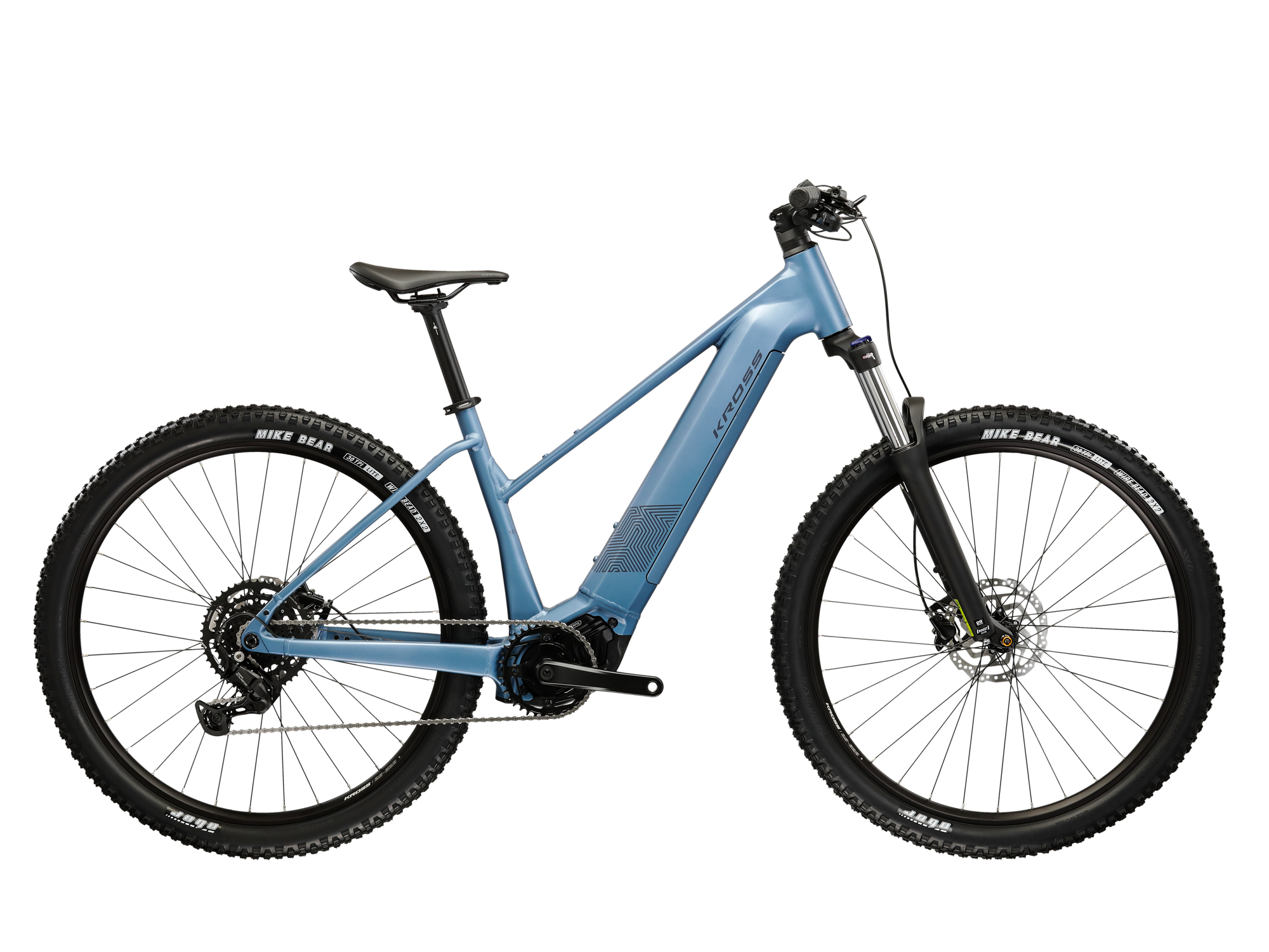 Kross Bicicleta Electrica MTB Kross Influx HYB 1.0 IN 720 29 inch albastra Shimano Cues