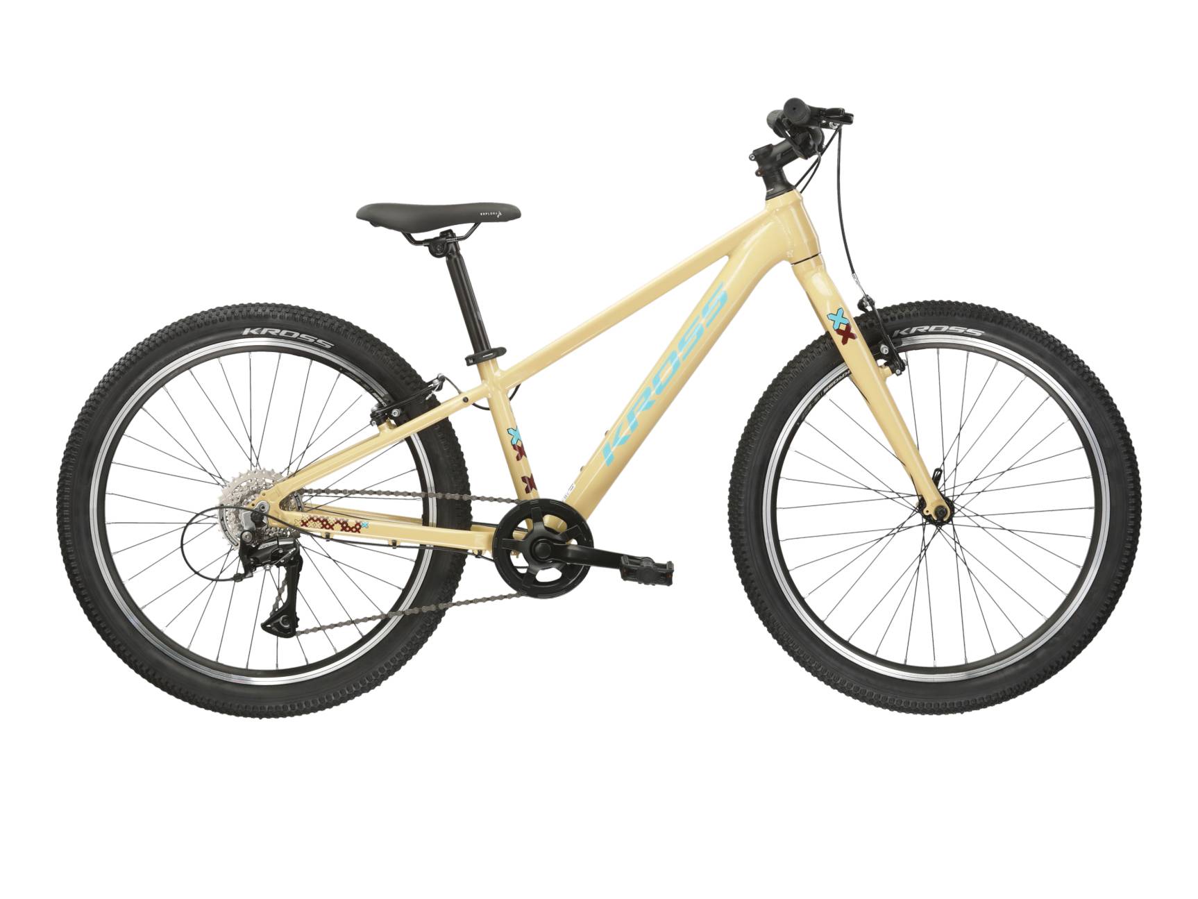Kross Bicicleta Copii Kross Level JR 1.0 24 inch bej Shimano Tourney