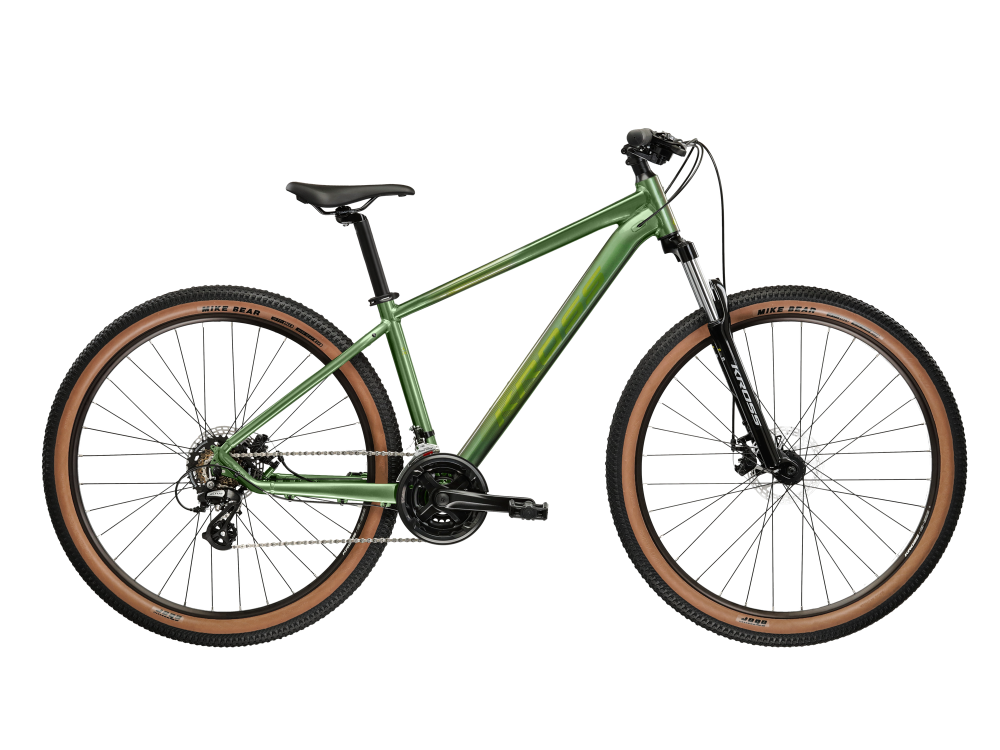 Kross Bicicleta MTB Hardtail Kross Hexagon X200 27.5 inch verde Shimano Altus