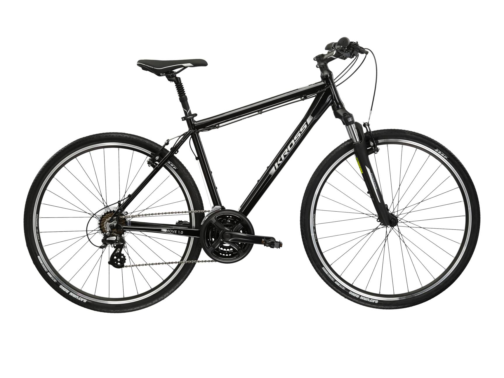 Kross Bicicleta Trekking Kross Move 1.0 28 inch neagra Shimano Altus
