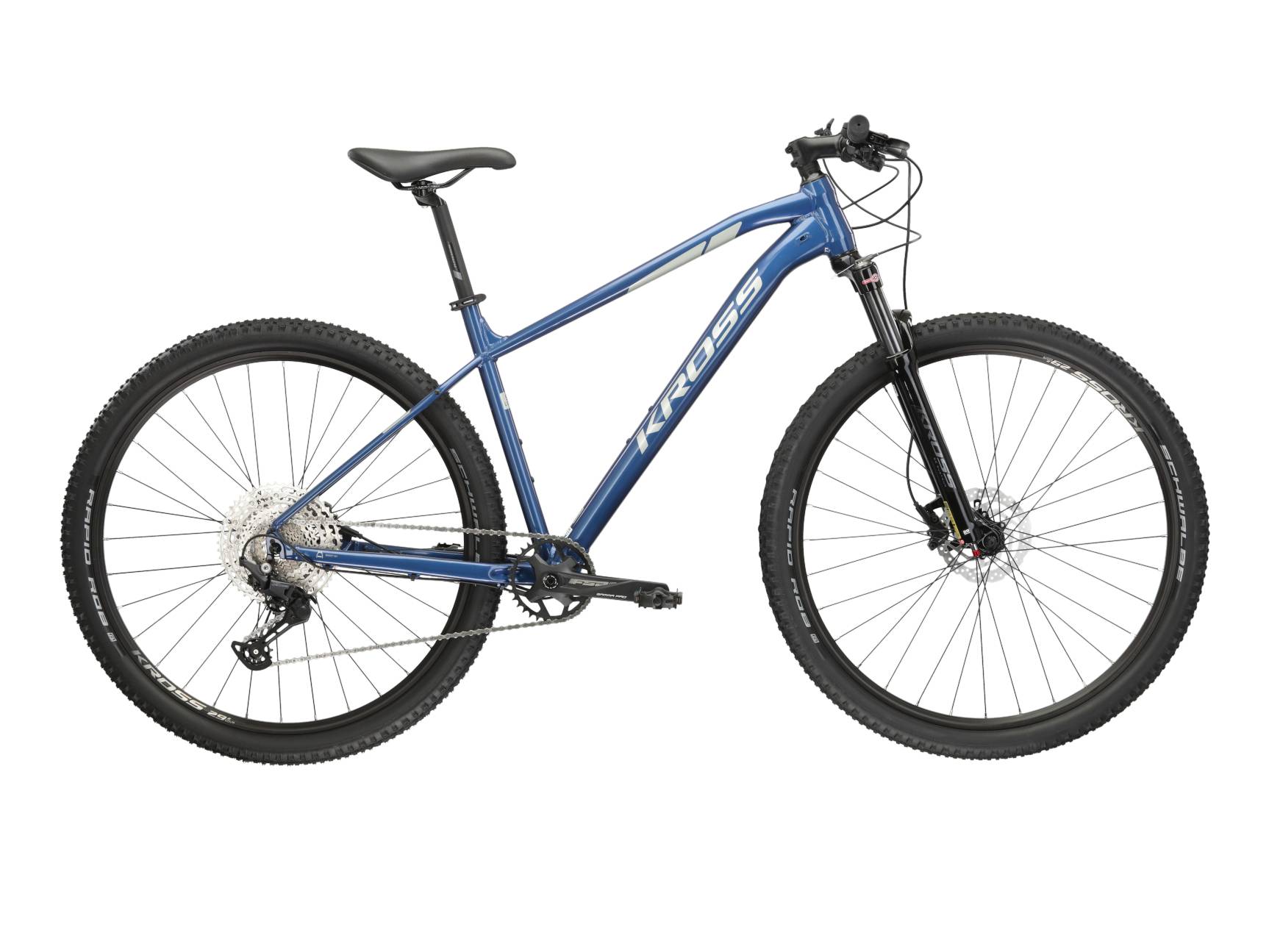 Kross Bicicleta MTB Hardtail Kross Level 5.0 29 inch albastra Shimano Cues