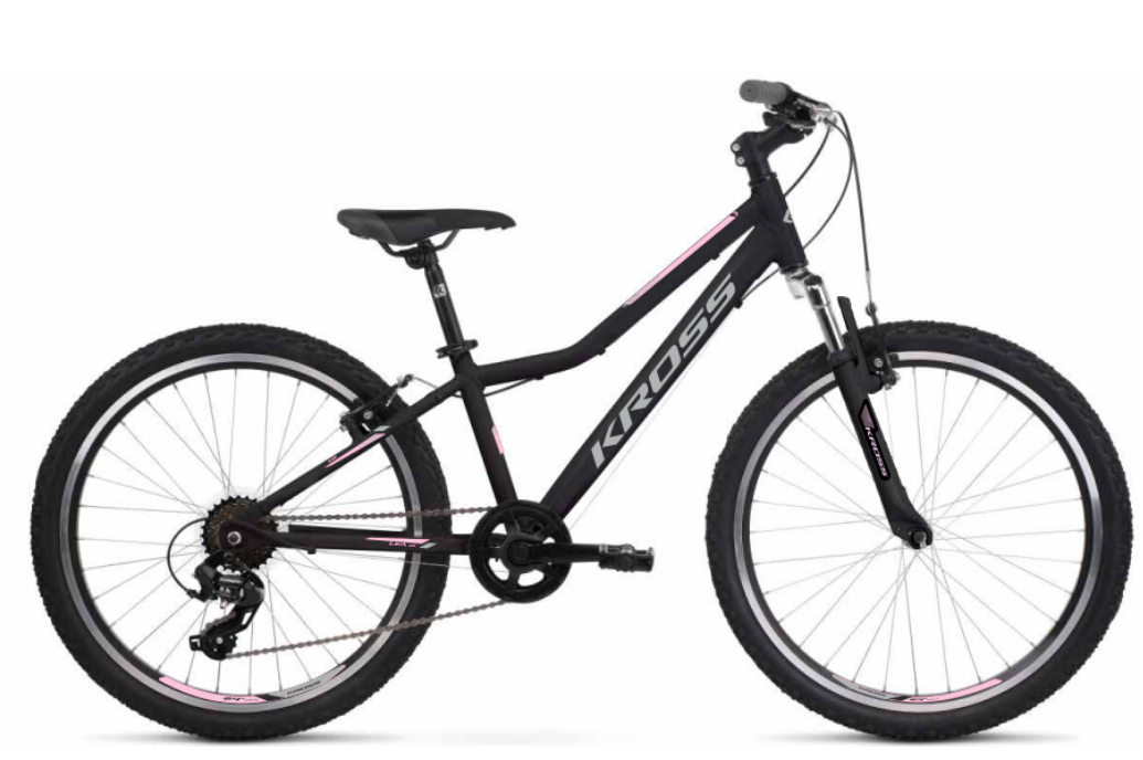 Kross Bicicleta Copii Kross LEA JR 24 24 inch neagra Shimano Tourney