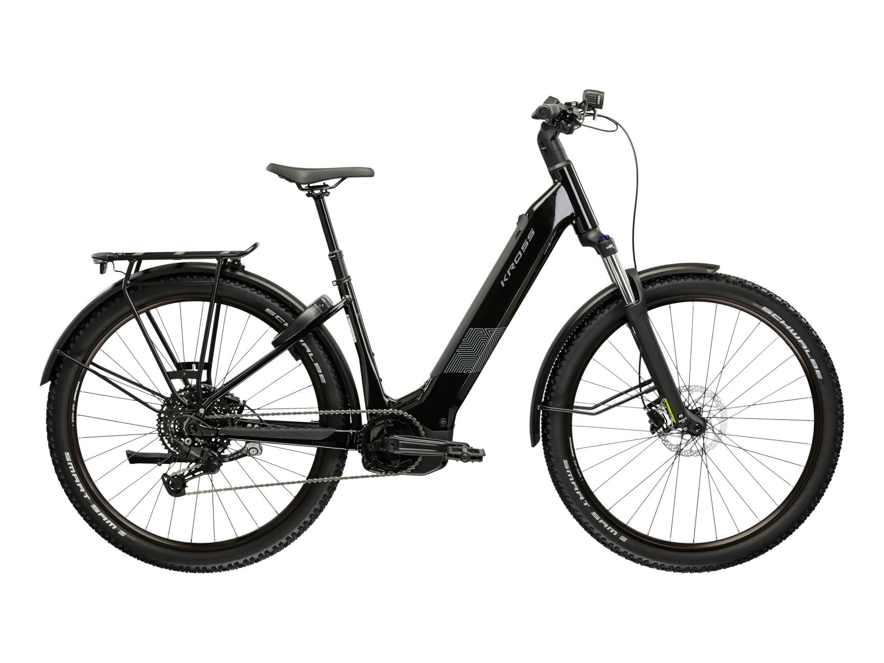 Kross Bicicleta Electrica MTB Kross Influx HYB SUV LS 3.0 800 27.5 inch neagra Shimano Cues