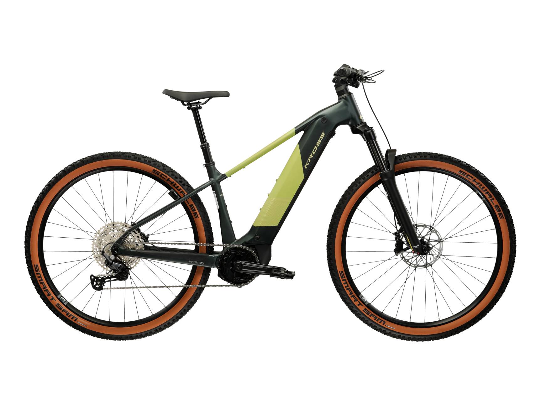 Kross Bicicleta Electrica MTB Kross Influx HYB 4.0 800 27.5 inch verde Shimano Deore