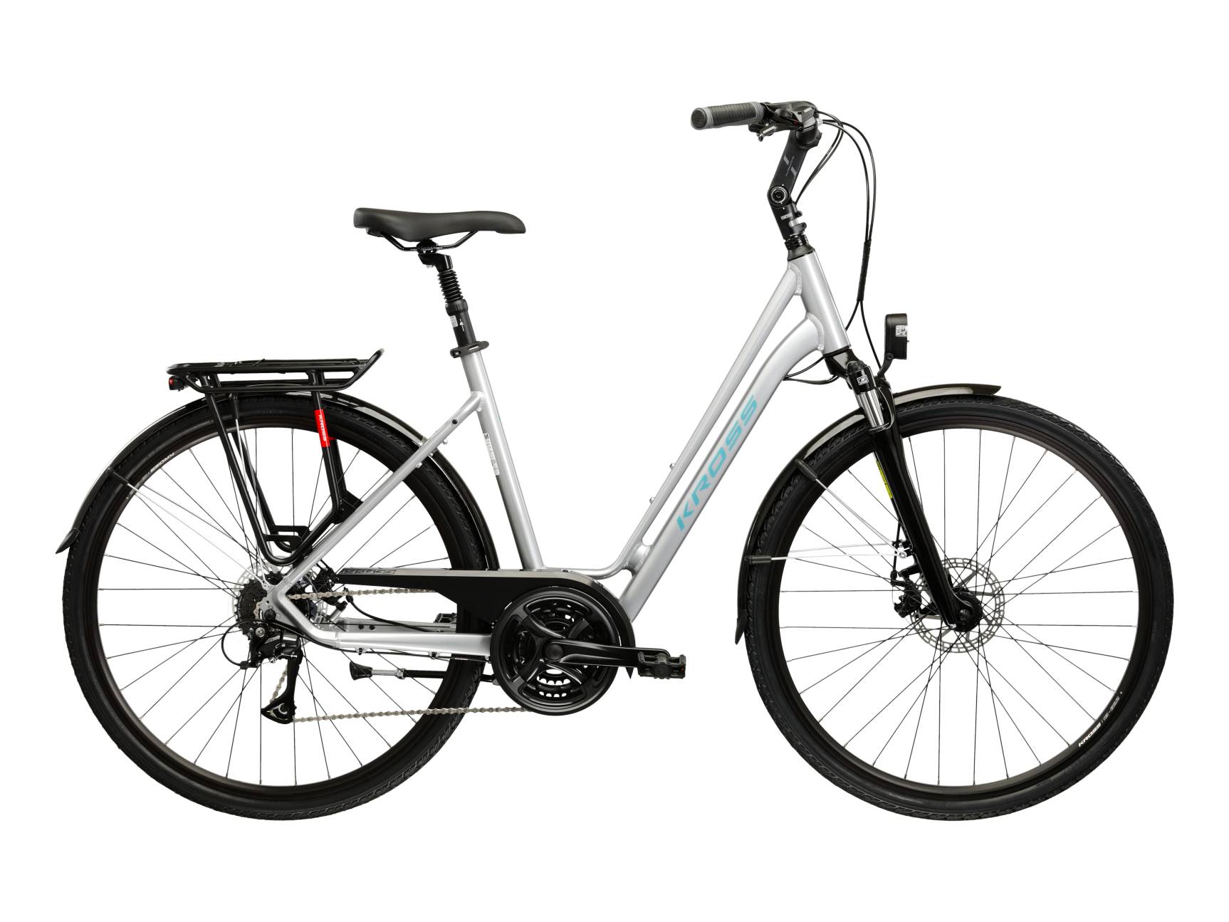 Kross Bicicleta Urban Kross Sentio 3.0 28 inch argintie Shimano Acera