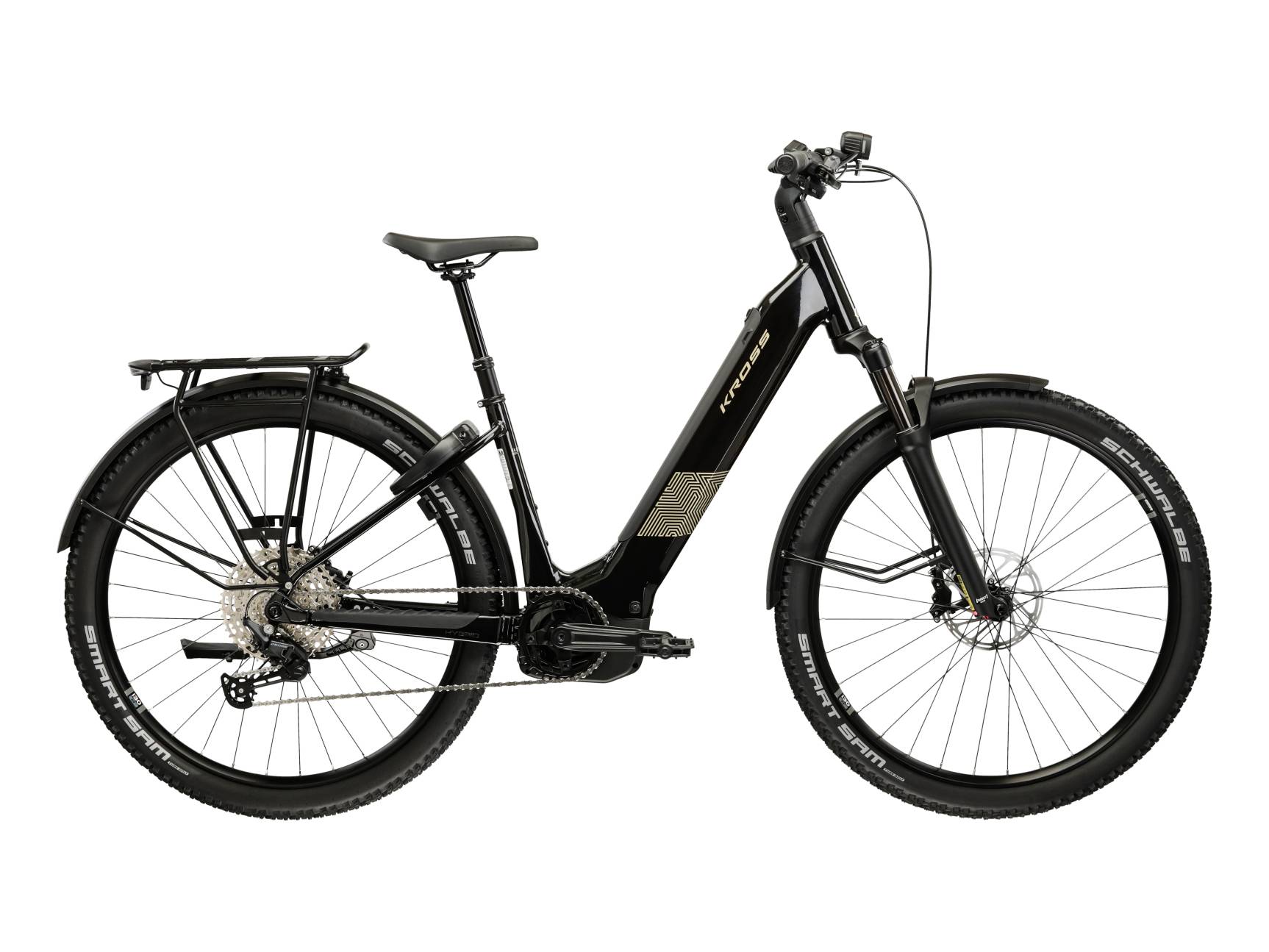 Kross Bicicleta Electrica MTB Kross Influx HYB SUV LS 4.0 800 27.5 inch neagra Shimano Deore
