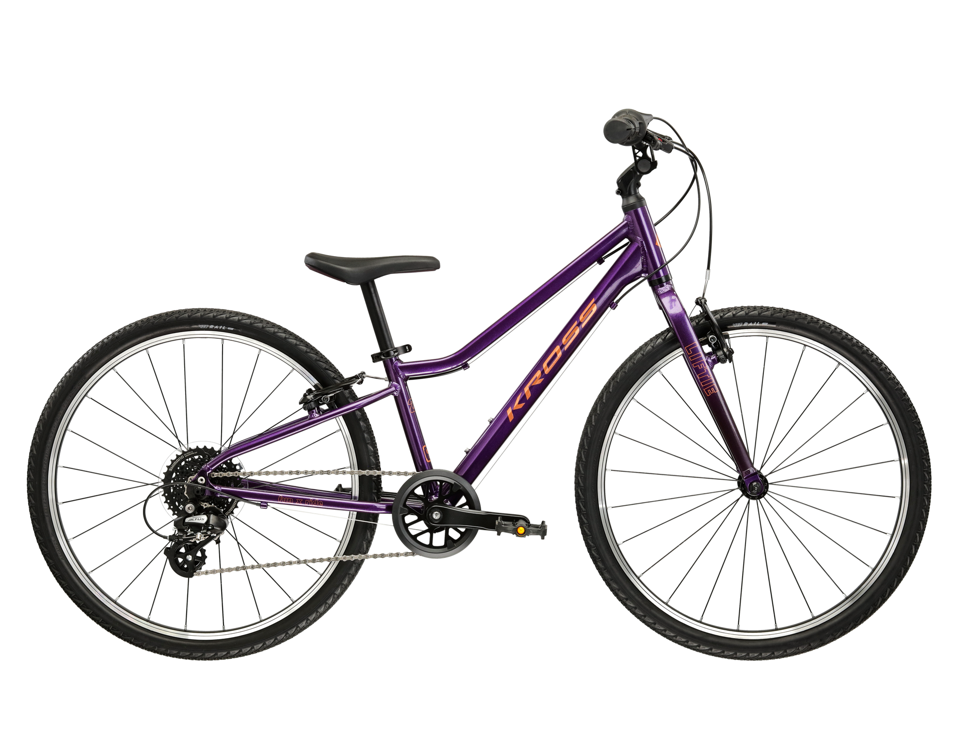 Kross Bicicleta juniori Kross Liftie 24" — ultrausoara, 8.0 kg, 8 viteze Shimano Altus