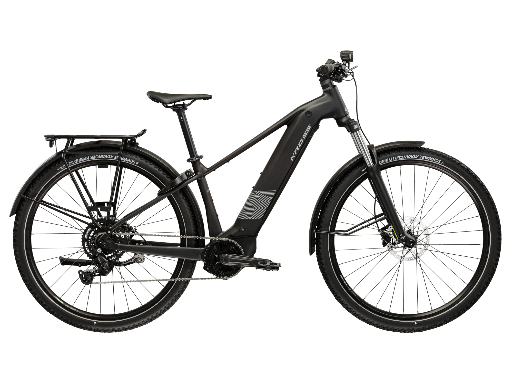 Kross Bicicleta Electrica MTB Kross Influx SUV HYB 2.0 600 27.5 inch neagra Shimano Cues