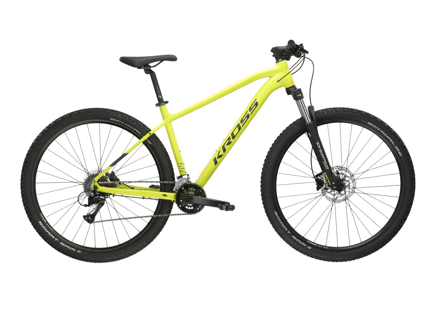 Bicicleta MTB Hardtail Kross Level 1.0 29 inch verde lime Shimano Acera