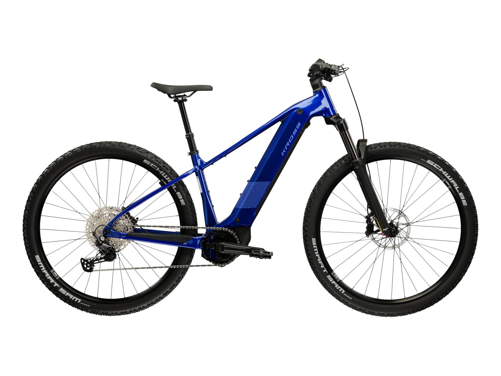 Kross Bicicleta Electrica MTB Kross Influx HYB 4.0 800 27.5 inch albastra Shimano Deore