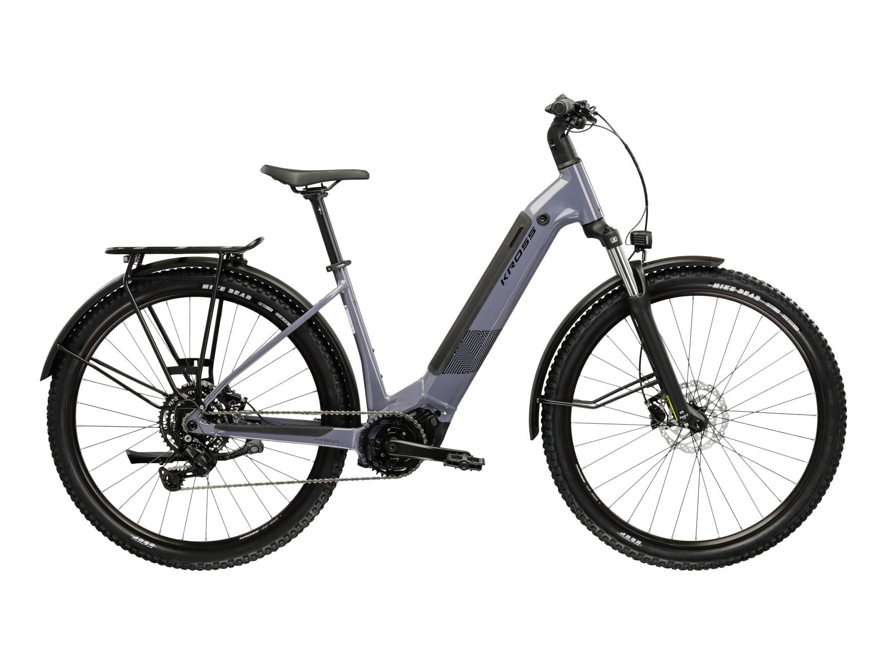 Kross Bicicleta Electrica MTB Kross Influx HYB SUV LS 1.0 820 29 inch gri Shimano Cues