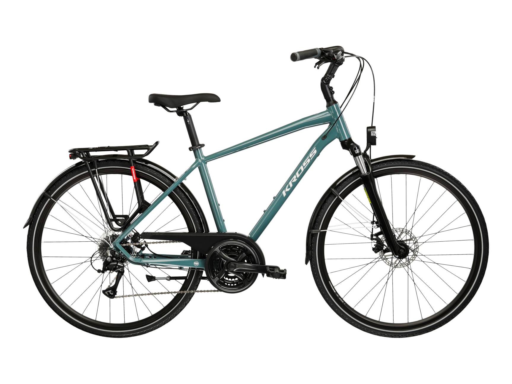 Kross Bicicleta Urban Kross Trans 3.0 28 inch verde Shimano Acera