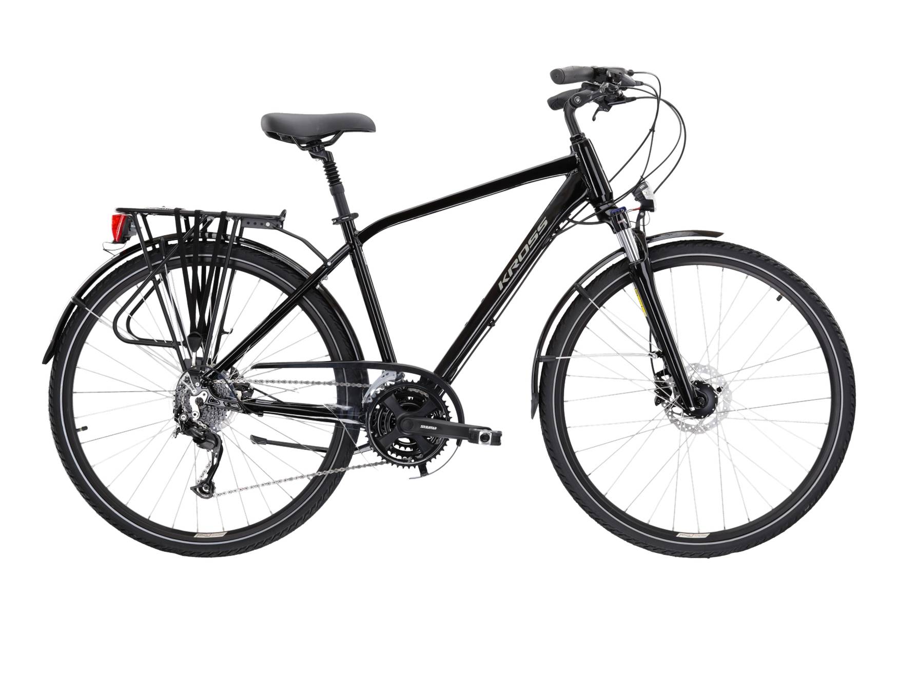 Kross Bicicleta Trekking Kross Trans 5.0 AL 28 inch neagra Shimano Alivio