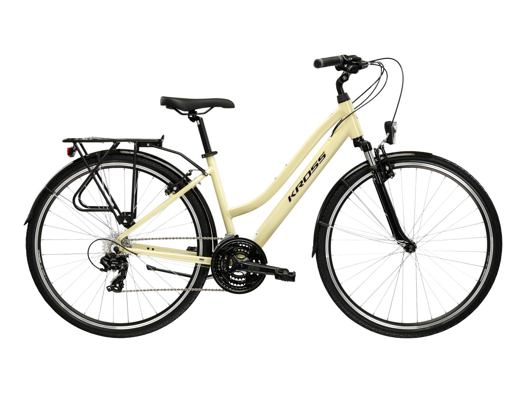 Kross Bicicleta Urban Kross Trans 1.0 W 28 inch bej Shimano Tourney