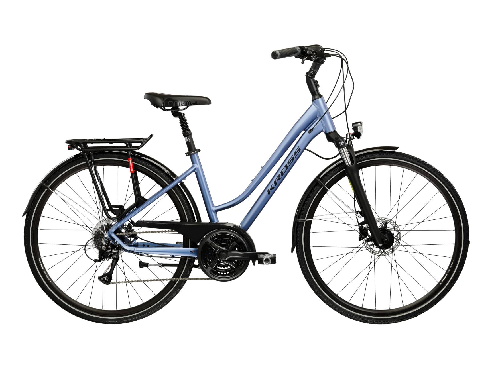 Kross Bicicleta Urban Kross Trans 4.0 28 inch albastra Shimano Acera