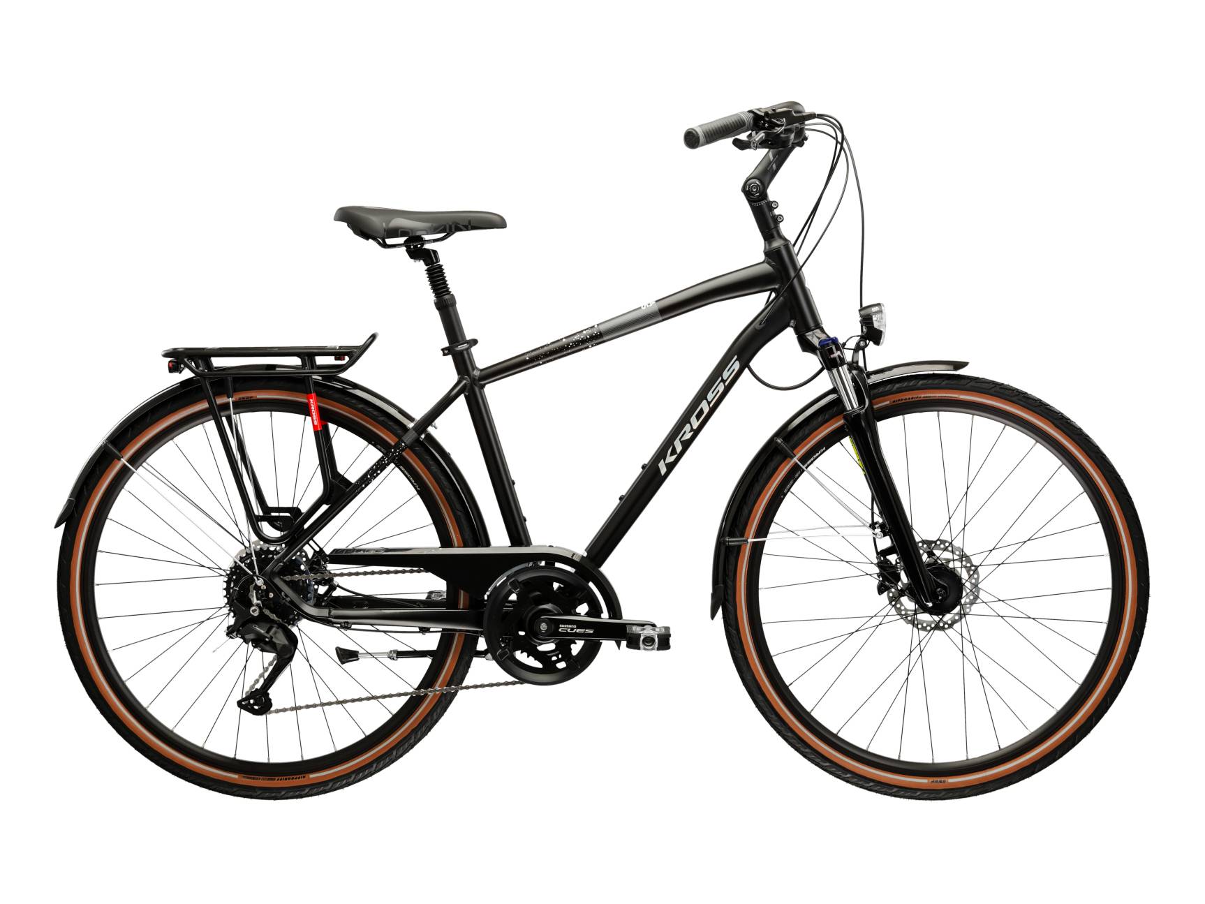 Kross Bicicleta Urban Kross Trans 5.0 ULT.RA 28 inch neagra Shimano Cues