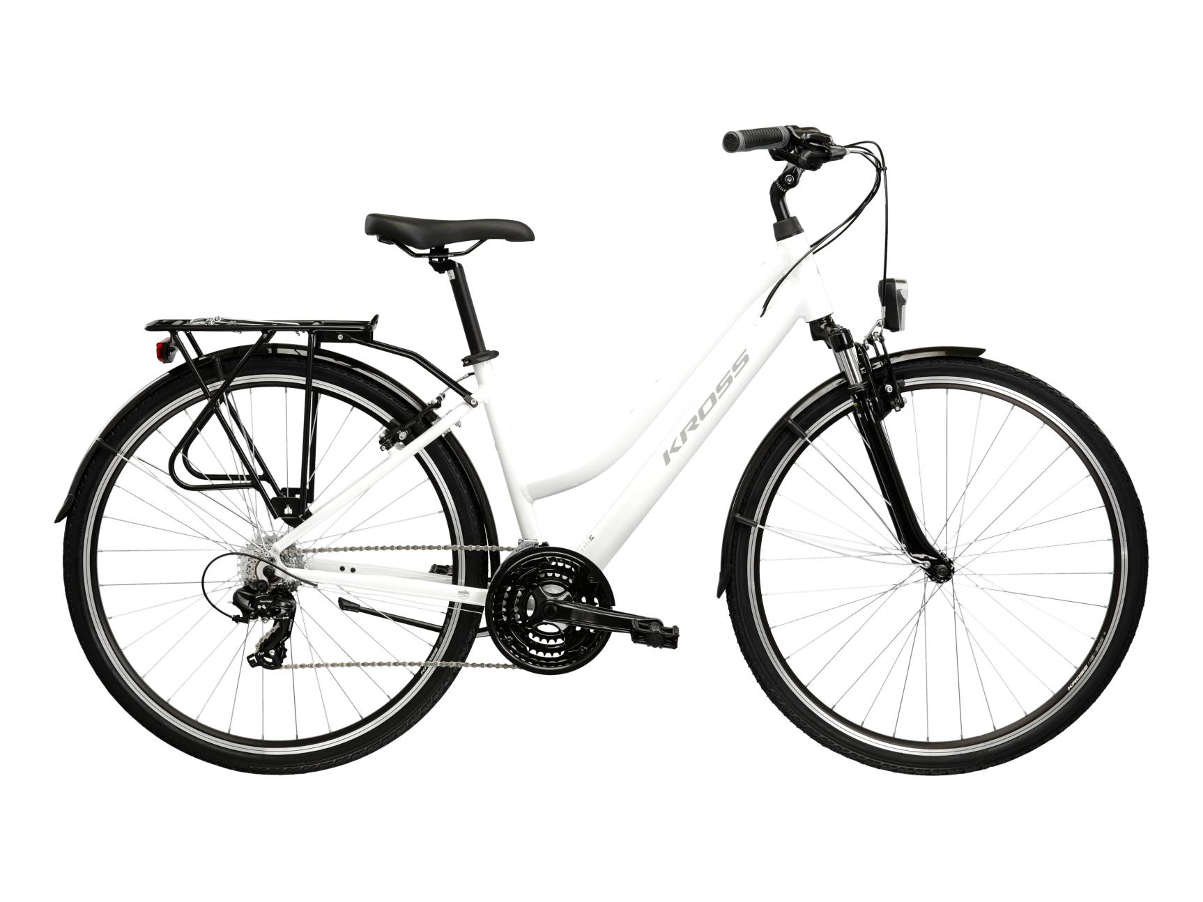 Kross Bicicleta Urban Kross Trans 1.0 W 28 inch alba Shimano Tourney