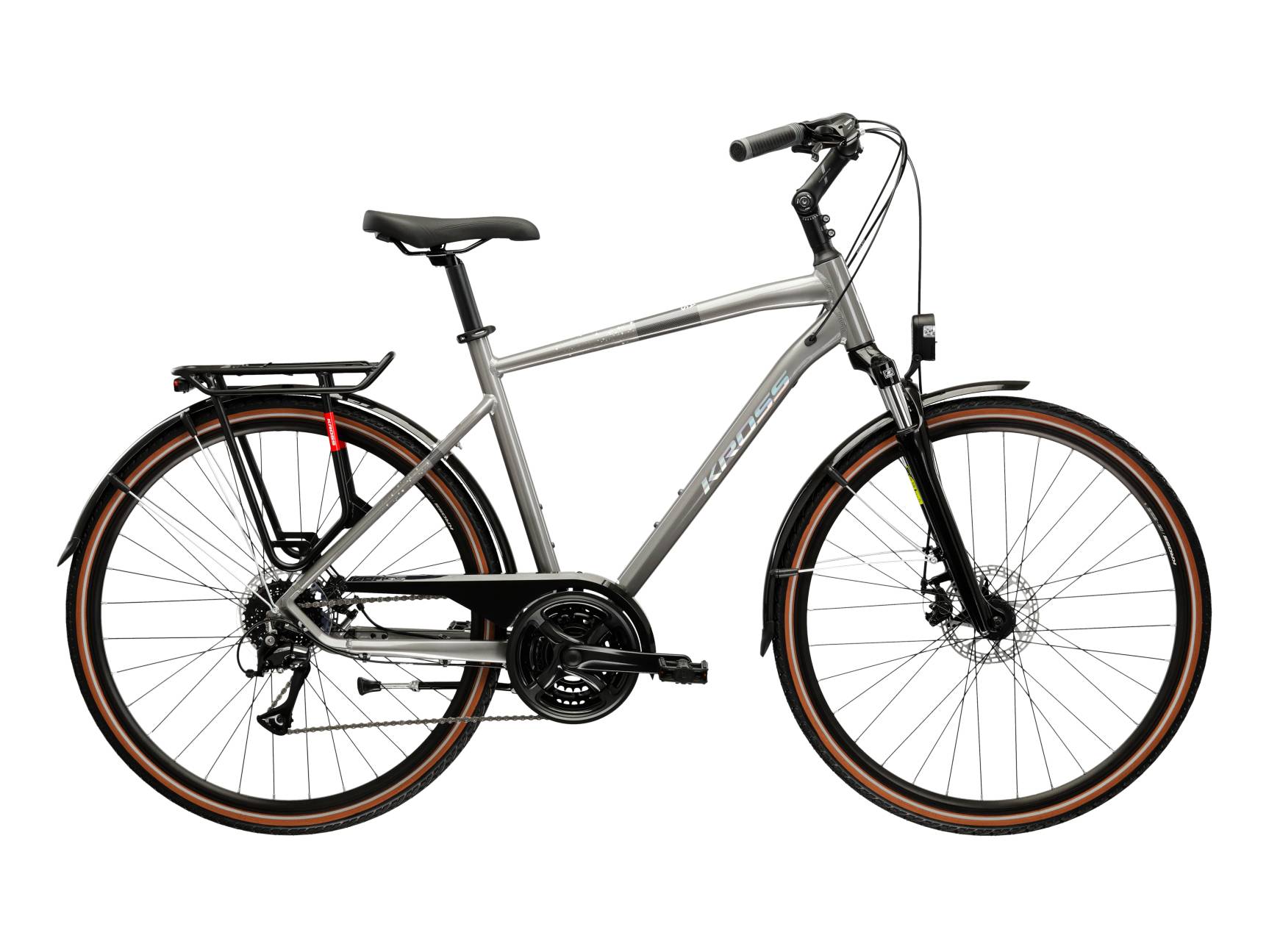 Kross Bicicleta Urban Kross Trans 3.0 ULT.RA 28 inch argintie Shimano Acera