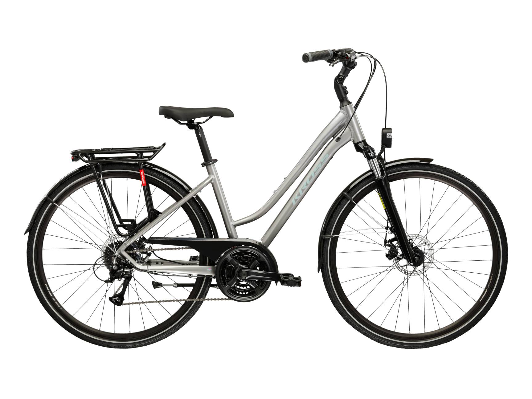 Kross Bicicleta Urban Kross Trans 3.0 28 inch argintie Shimano Acera