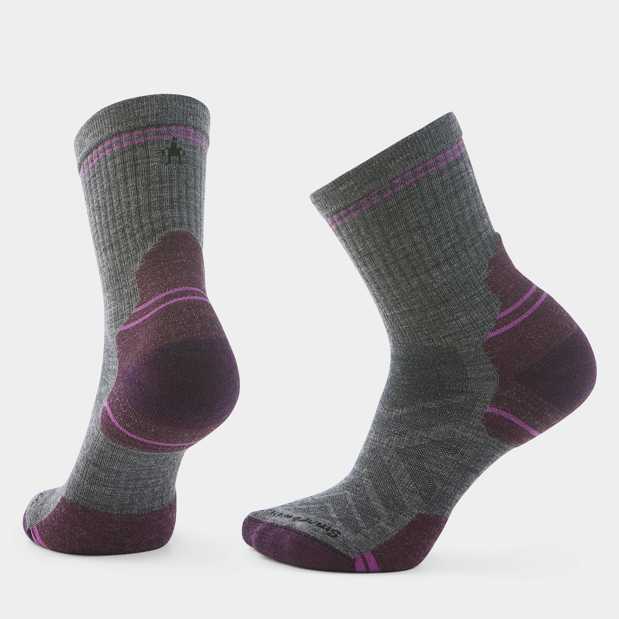 Smartwool Șosete Merino hiking Smartwool Hike - gri Medium Gray | Mid Crew | Targeted Cushion