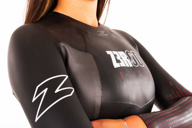 Z3R0D - costum neopren femei Flex wetsuit - black red