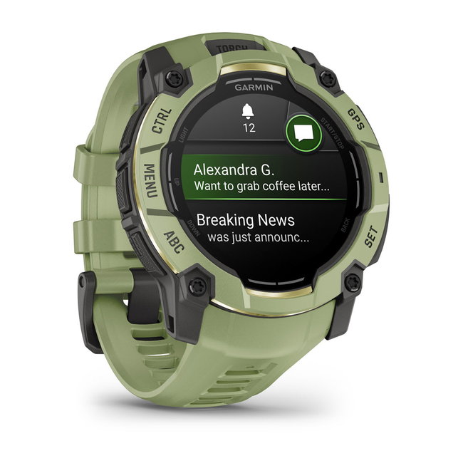 Garmin Instinct 3 – 50 mm, AMOLED | Fern Green cu curea Fern Green