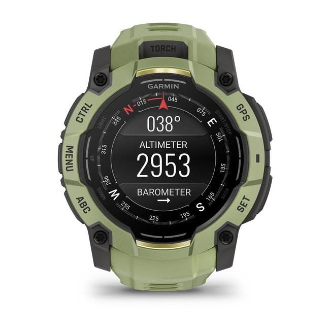 Garmin Instinct 3 – 50 mm, AMOLED | Fern Green cu curea Fern Green