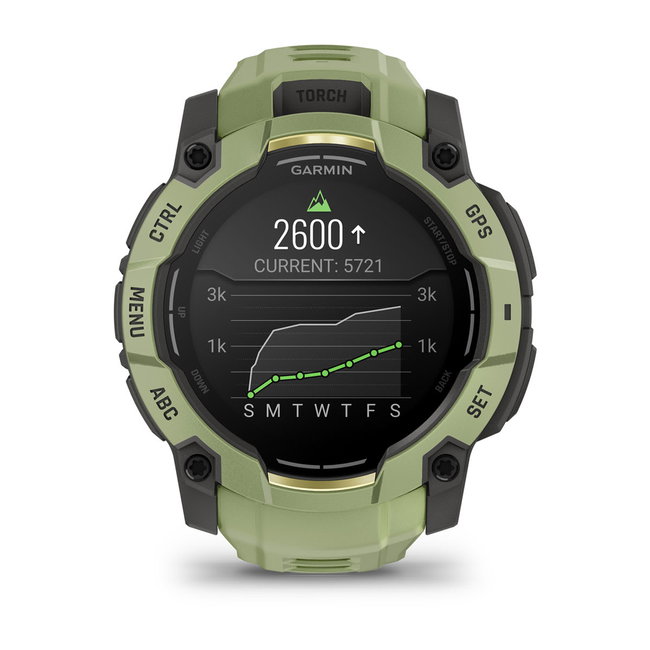 Garmin Instinct 3 – 50 mm, AMOLED | Fern Green cu curea Fern Green