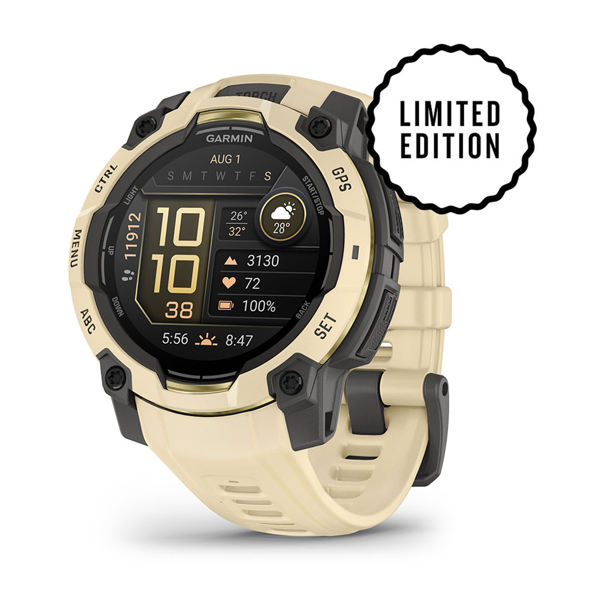 maximag cardio Garmin Instinct 3 – 45 mm, AMOLED | Citrine cu curea Citrine