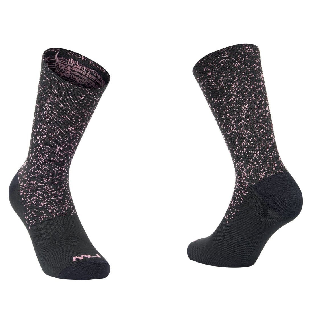 Northwave Șosete ciclism Northwave Stardust - negru/malva | respirabilitate maximă