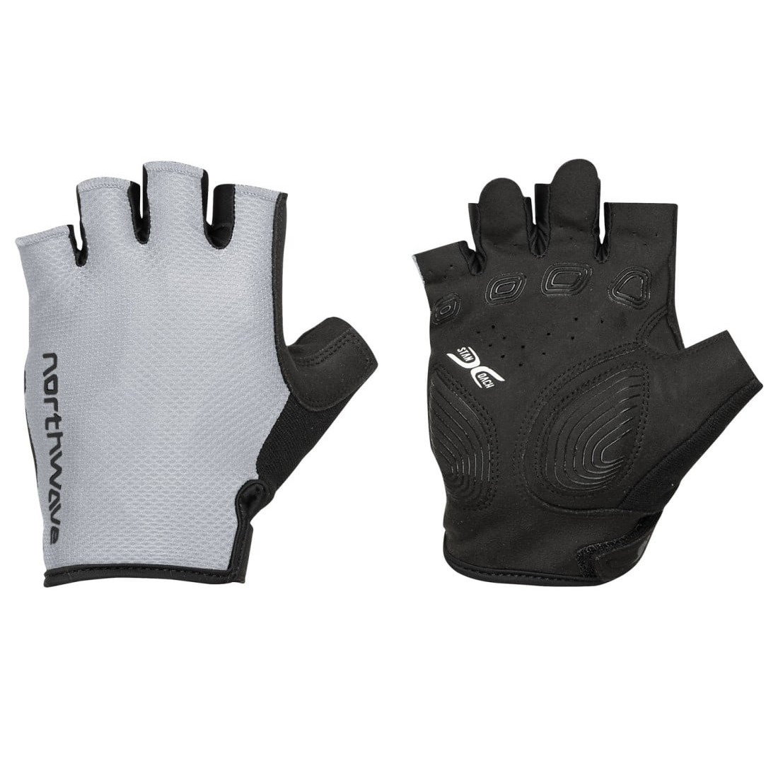 Northwave Mănuși ciclism Northwave Active Max - gri deschis | degete scurte