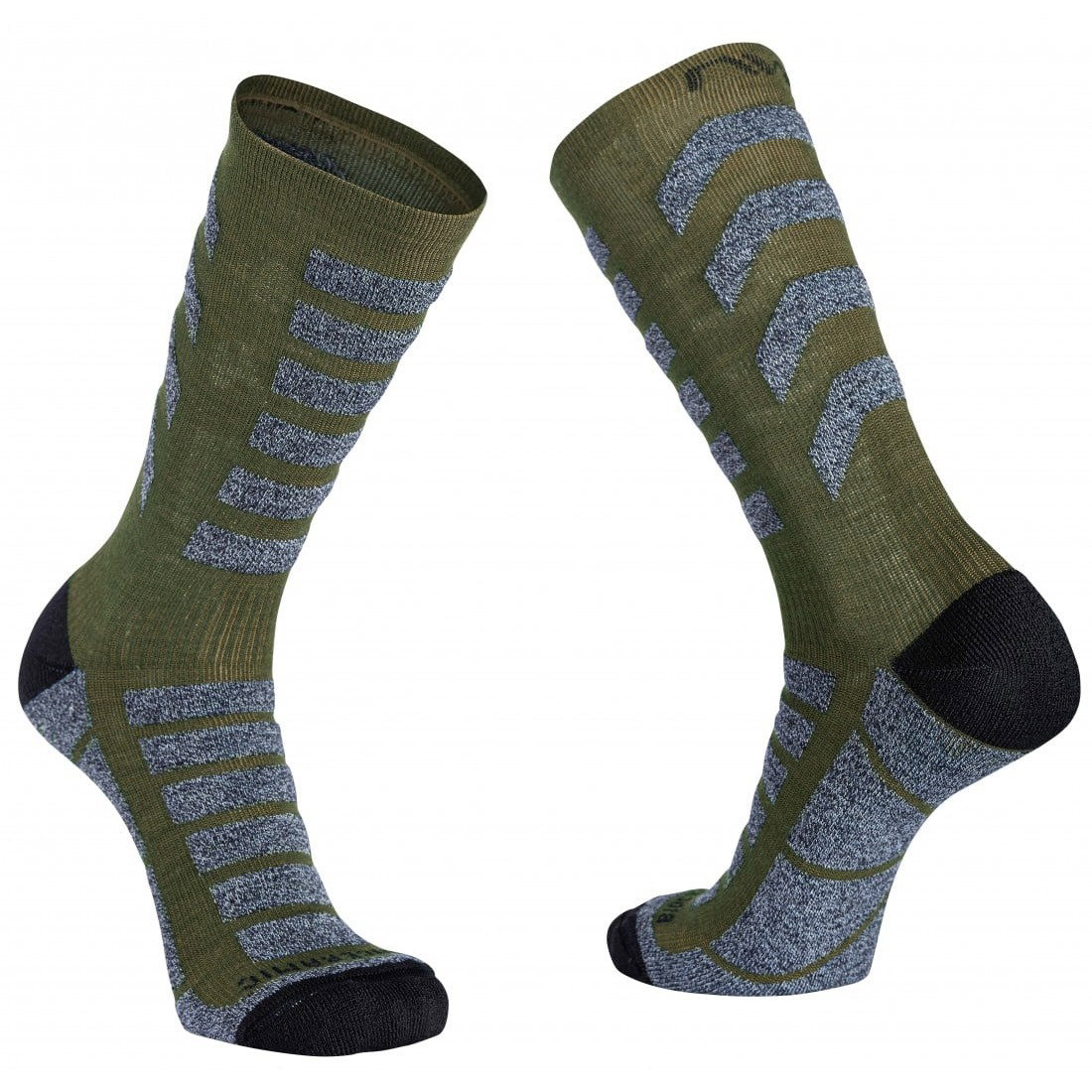 Northwave Șosete ciclism iarnă Northwave Husky Ceramic - verde | izolație ceramică